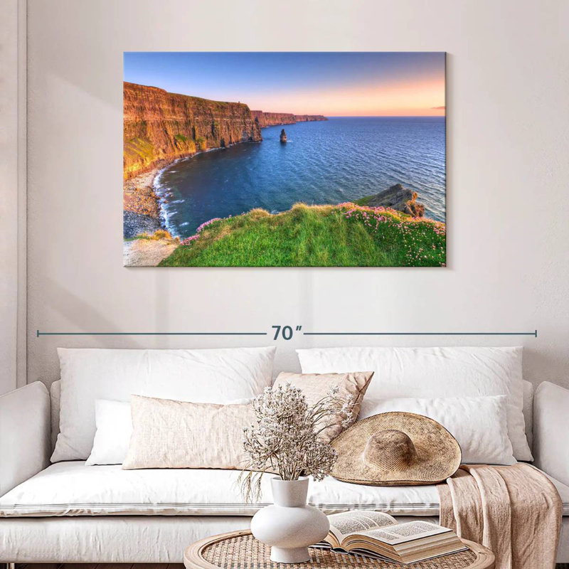 Ravi Moher Cliffs At Daybreak, 30" H x 45" W