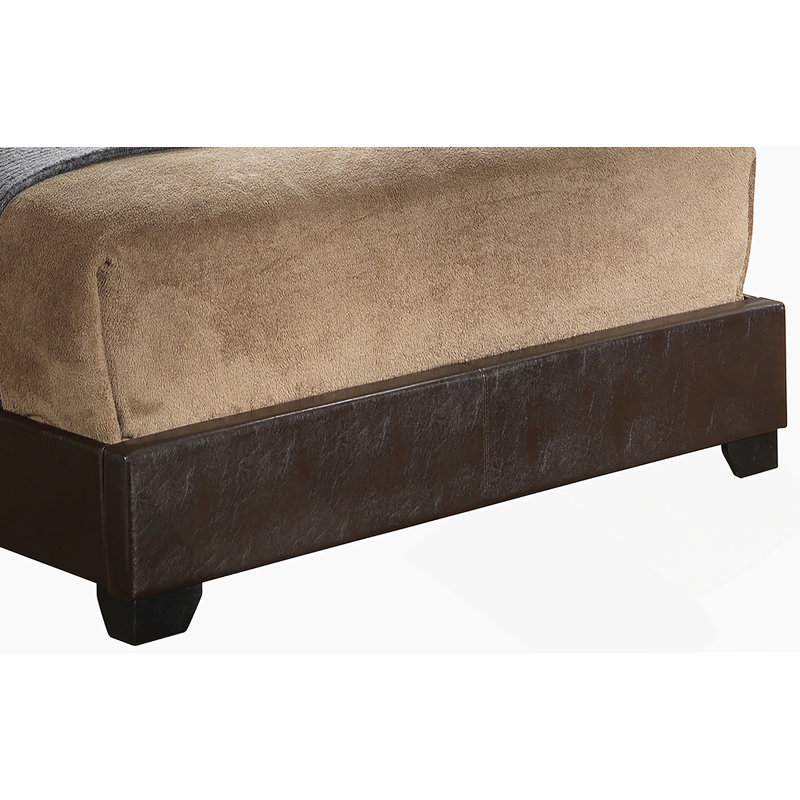 Lit double décontracté Cappuccino pour espaces confortables, Double