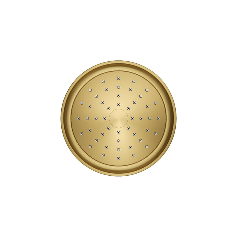Purist 1.75 GPM Single-Function Showerhead with Katalyst Air-Induction Technology, Vibrant Brushed Moderne Brass
