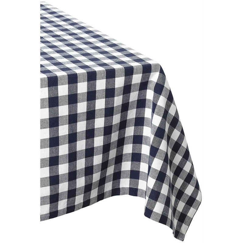 Wolsingham Gingham 100% Cotton Tablecloth, 84" L x 60" W
