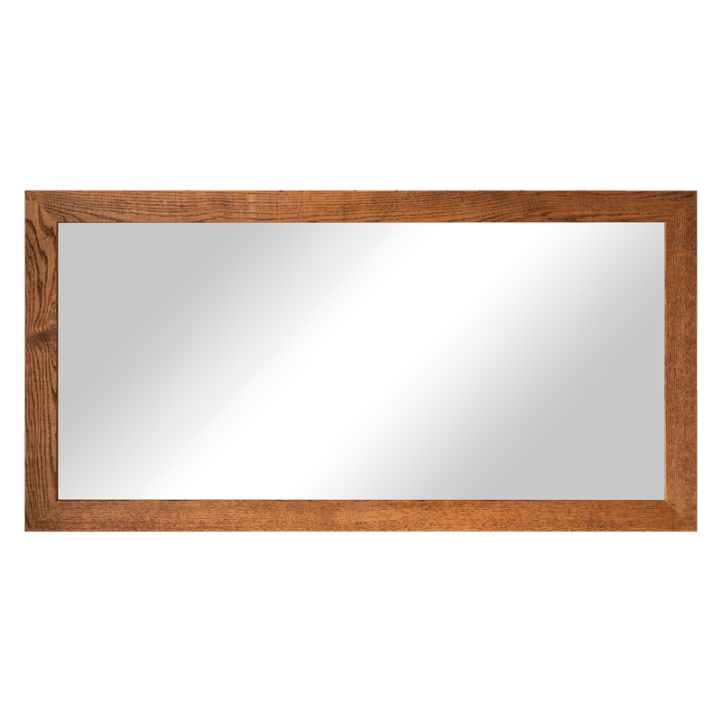 Miroir en bois franc Lark Manor ™ Ozark, 33 po x 60 po, Miel