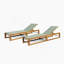 Ensemble de 2 chaises longues d'extérieur-1980342651