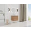 Meuble-lavabo mural 24 po avec lavabo d'art en céramique et porte à fermeture en douceur, emballage KD, contreplaqué