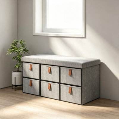 6 Pair Shoe Storage Bench