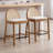 Emington Modern Stools with Rattan Backrests and Wood Frame-1163402653-1163402652