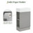 Hearns 18.6" Modern Single Bathroom Vanity Set, Reversible Bathroom Storage Cabinet for Small Space -645102924