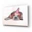  «Party's Over» par Bebe Keith, art mural en verre acrylique, 16 po x 12 po