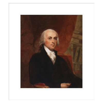 Copy of James Madison by Gilbert Stuart by Thomas Sully -Framed Giclee Print