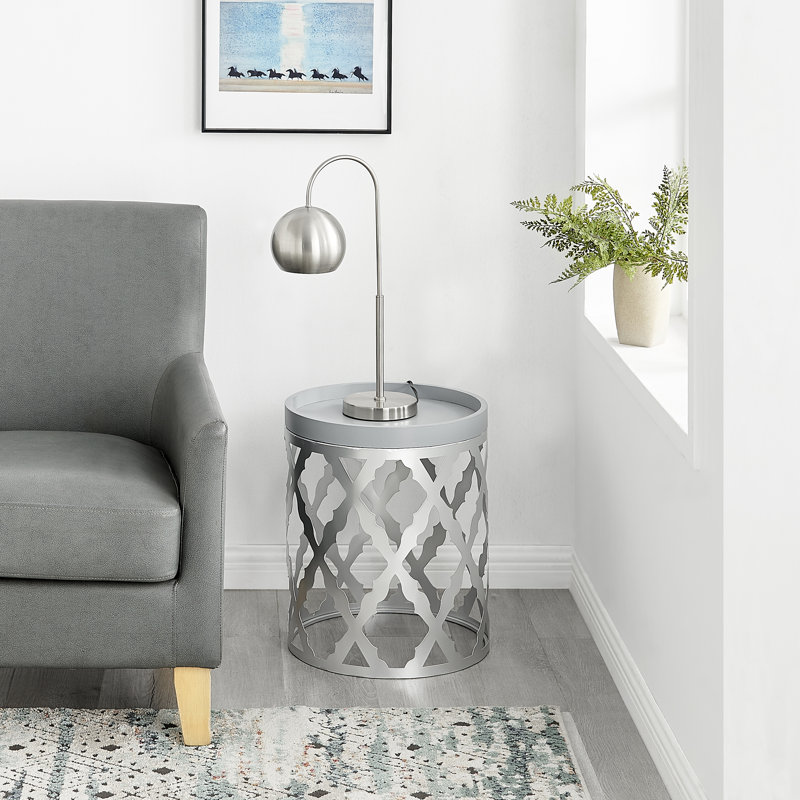 Damaski Tray Top Frame End Table