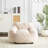 Indoor Armchair Style Bean Bag, Beige