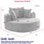 Fauteuil pivotant Fluffy Chenille