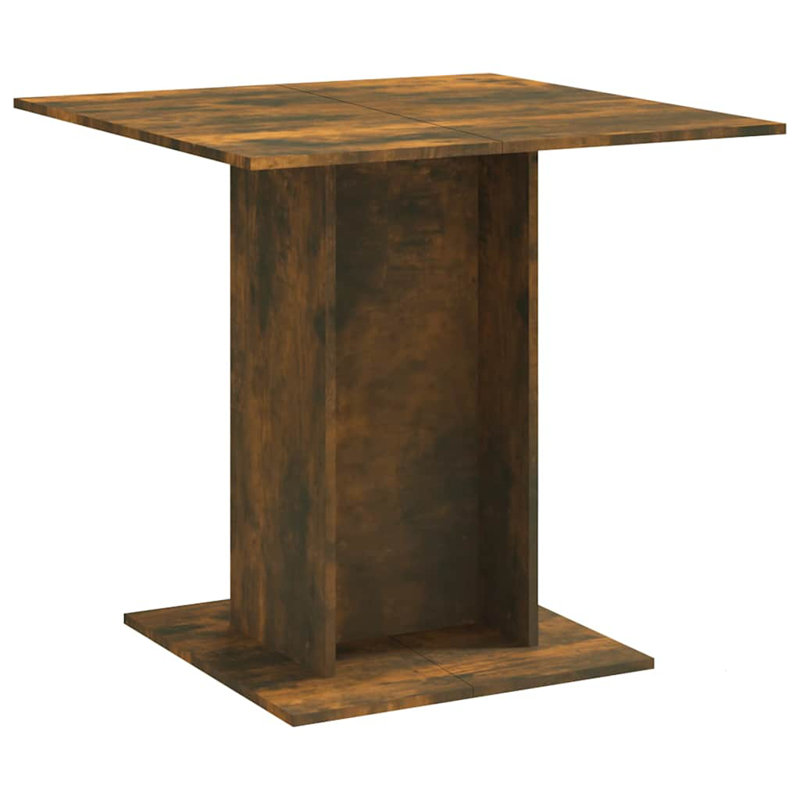 Dining Table Kitchen Table Dining Room Dinner Table Engineered Wood, Smoked Oak