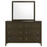 Commode 6 tiroirs avec miroir Genva