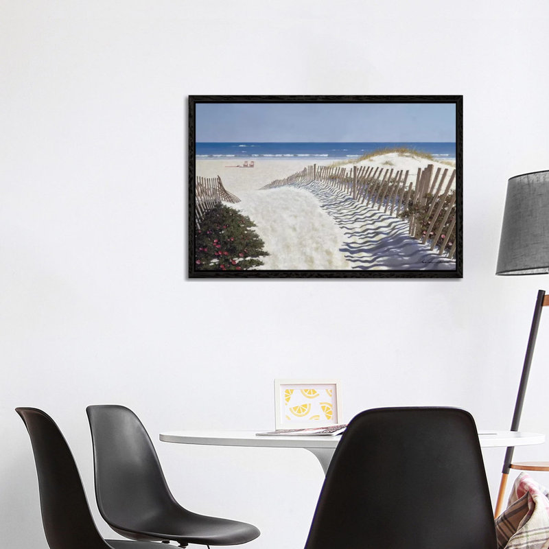 Walk To The Beach by Zhen-Huan Lu - Print on Canvas, Black Floater Framed, 152.5 cm H x 101.5 cm W