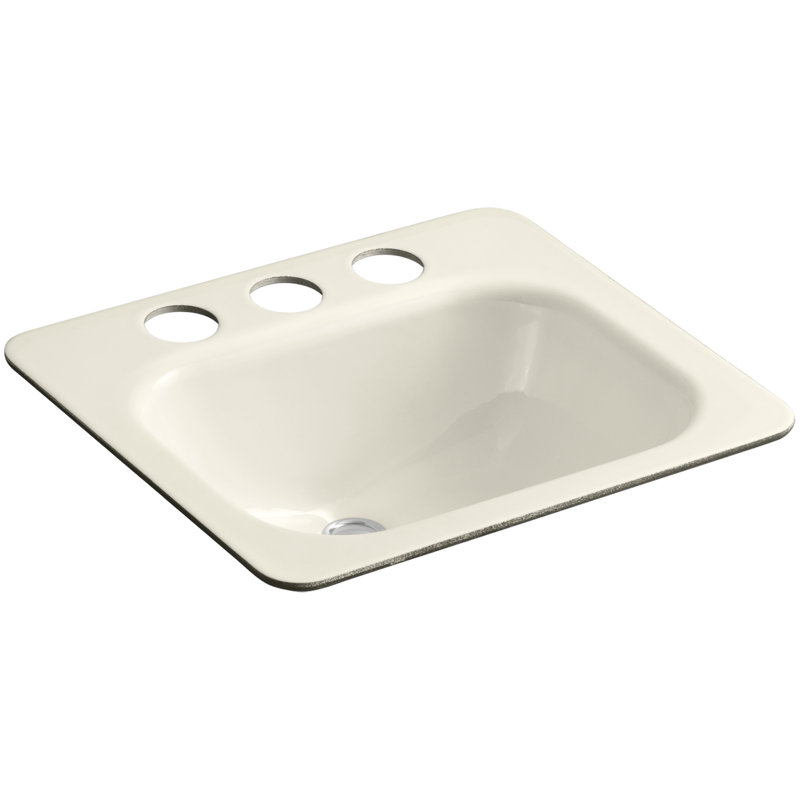 Tahoe Metal Rectangular Undermount Bathroom Sink with Overflow, Almond