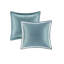 Très grand médaillon argenté, lavable à la machine, édredon 2 taies décoratives, conception classique, coussin décoratif et jupe de lit-122457326