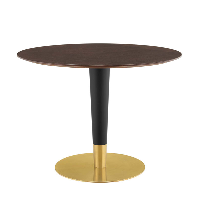 Table de salle à manger Zinque, l 39,5 po x L 39,5 po, 29.5", Noyer cerise