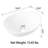 Sinber 16" x 13" x 5.5" White Oval Ceramic Countertop Bathroom Vanity Vessel Sink