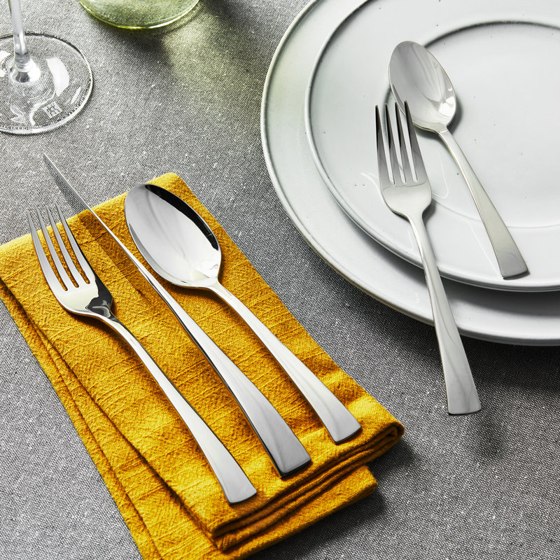 Bellasera 45 Piece Stainless Steel Flatware Set, Service for 8