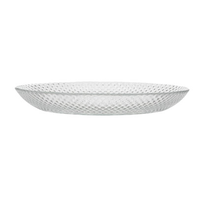 Cristal Glass Appetizer Plates, Clear
