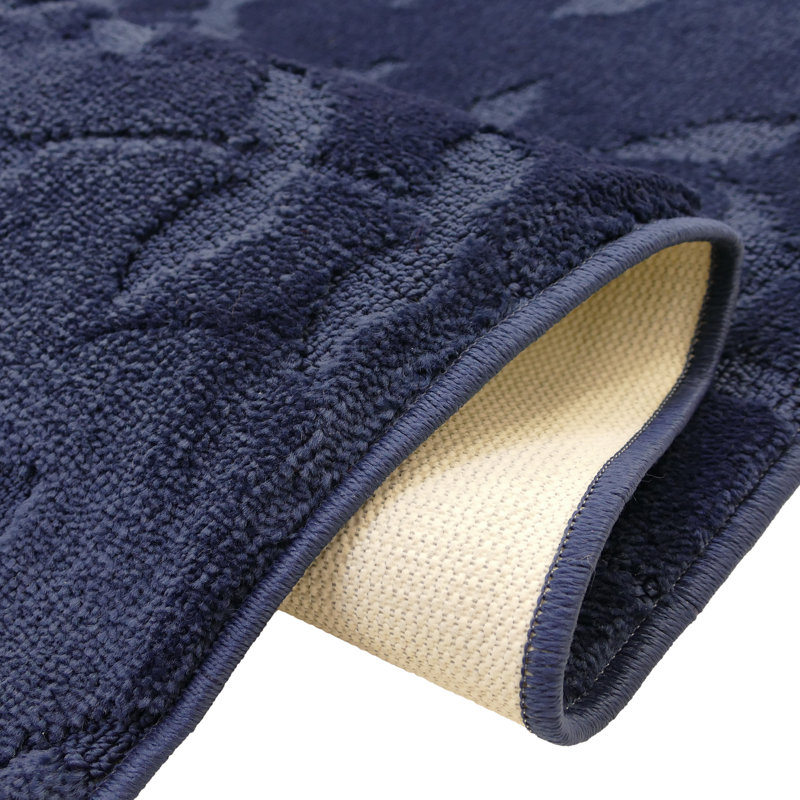 Tapis de couloir bleu marine Davario, Tapis de couloir 2 pi 2 po x 6 pi