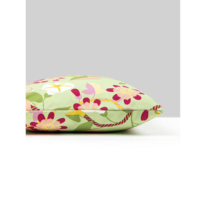 Coussin en coton réversible, Prairie, Rectangle H 14 po x l 22 po