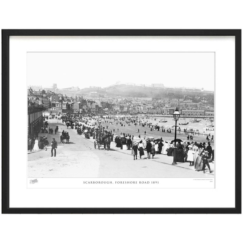 Scarborough, Foreshore Road 1891 by Francis Frith - Single Picture Frame Print, 45cm H x 60cm W x 2.3cm D
