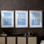 NAUTICAL Series CXLV - Impression encadrée sur mesure de qualité supérieure - 3 pièces-1488789919