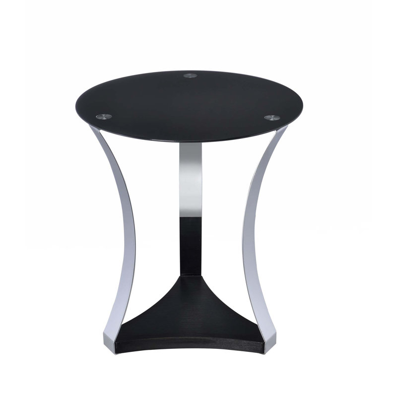 Glass Top End Table