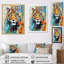 «Red Popart Panther Wilderness II», reproduction sur toile-91382291-91382293