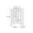 Arched Display Cabinet with Cane Panels-102533957