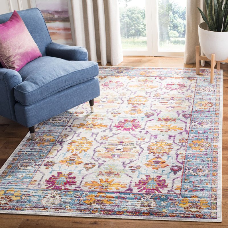 Aponte Performance Oriental Rug, Rectangle 6'7" x 9'2"