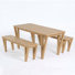 Ensemble de salle à manger en bois d'acacia avec pattes en forme de V Lillian Patio