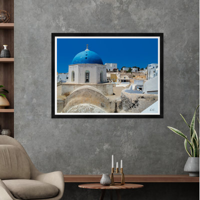 Blue Dome Morning - photographie avec cadre