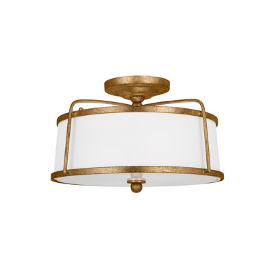 Mento Fabric Semi Flush Mount