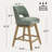  360° Swivel Bar Stools with Solid Wood Frame -445816877-466326315
