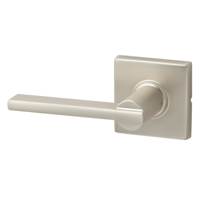 Mesa Square Passage Lever, Satin Nickel