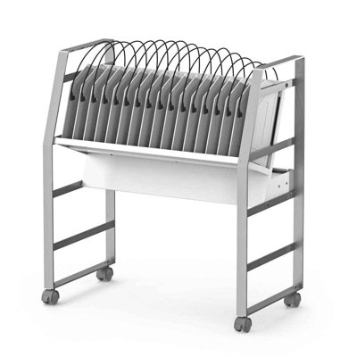 30 in. H x 27 in. W Laptop/Tablet Storage Cart