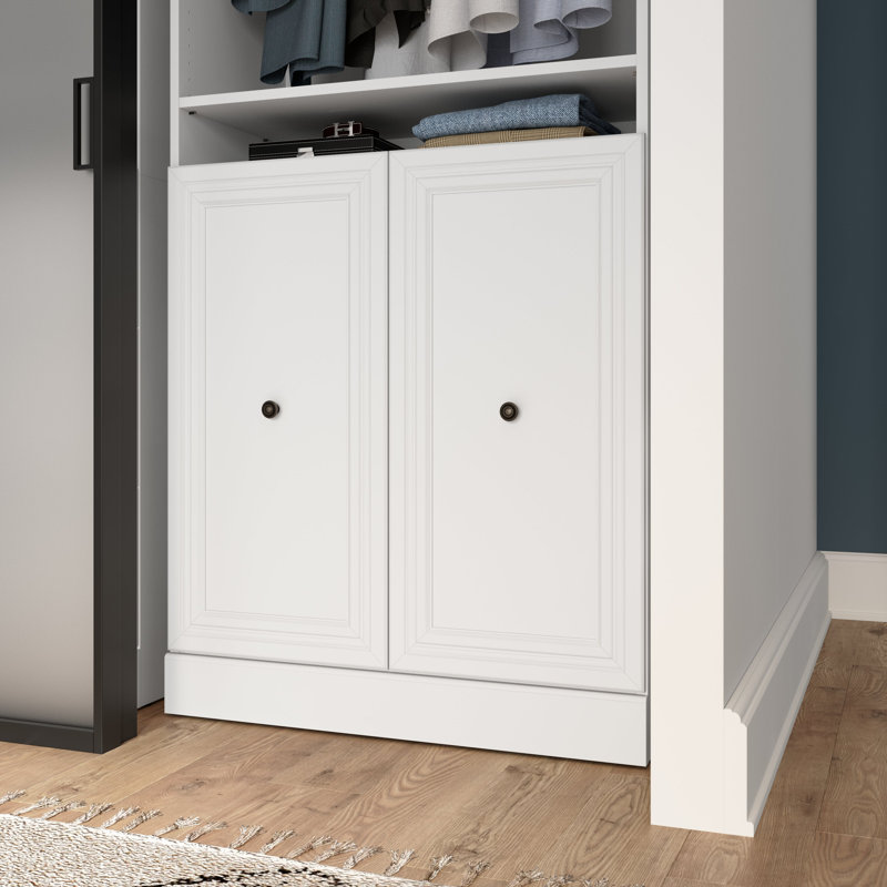 Ensemble 2 portes Arlex, Blanc, H 35,67 po x l 35,46 po x P 0,63 po