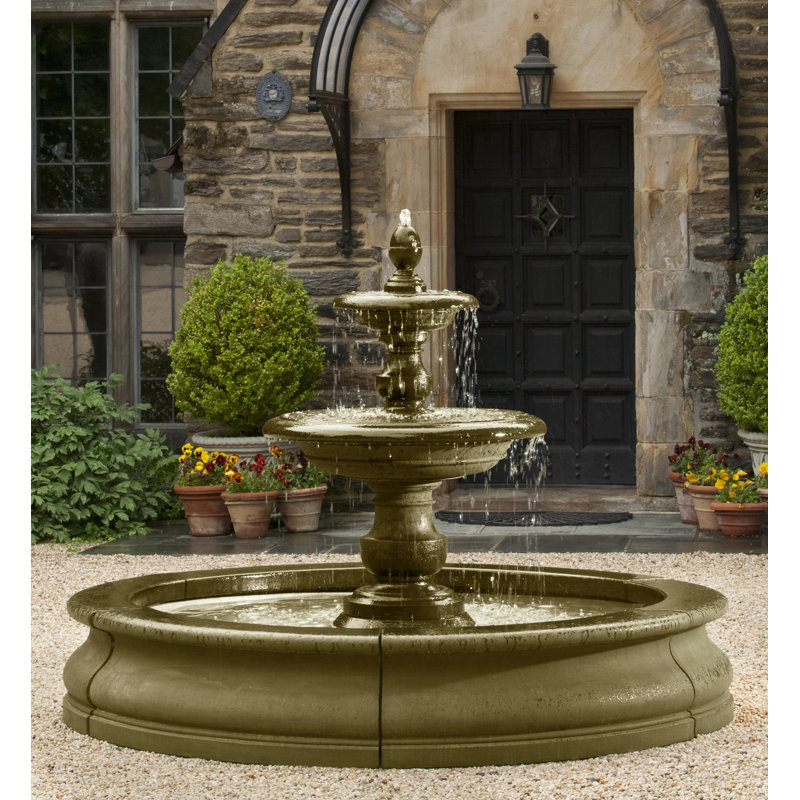 Fontaine en béton Caterina, Mousse anglaise