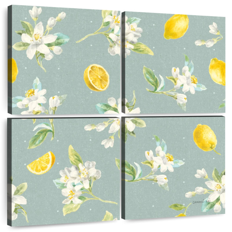 Motif de citron Yarlin Floursack II, H 26 po x l 26 po