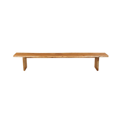 Live Edge Solid Wood Dining Bench