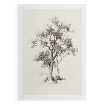 Vintage Landscape I -Canvas Print Only - NOT FRAMED