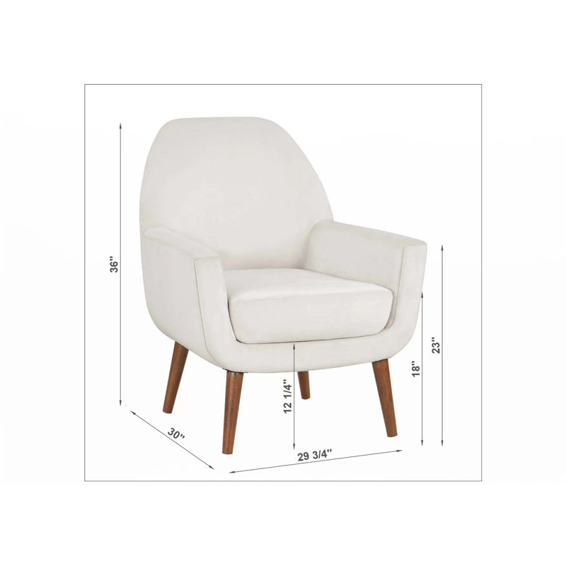 Fauteuil en velours Astrid