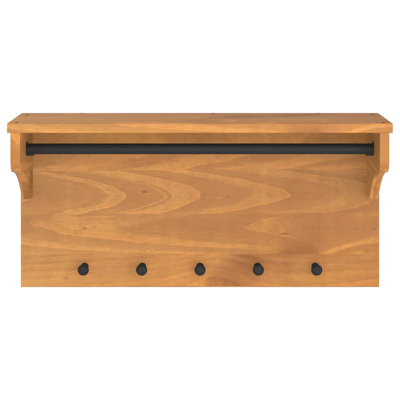 Solid Wood Wall Mounted Coat Rack