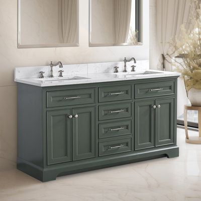 Aanayah 60" Double Bathroom Vanity Set