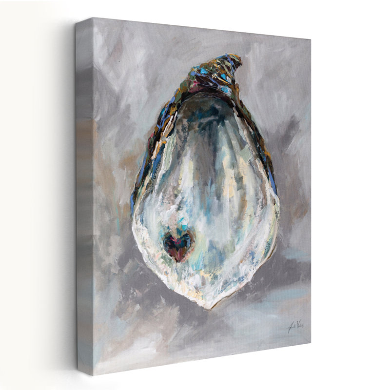 Shucks Coastal Noir Bleu Gris Brun Palourde, H 24 po x l 16 po