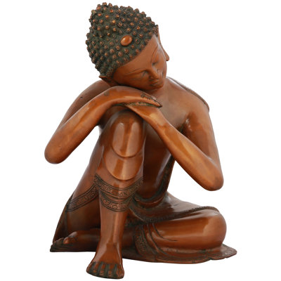 Bouddha pensif en laiton