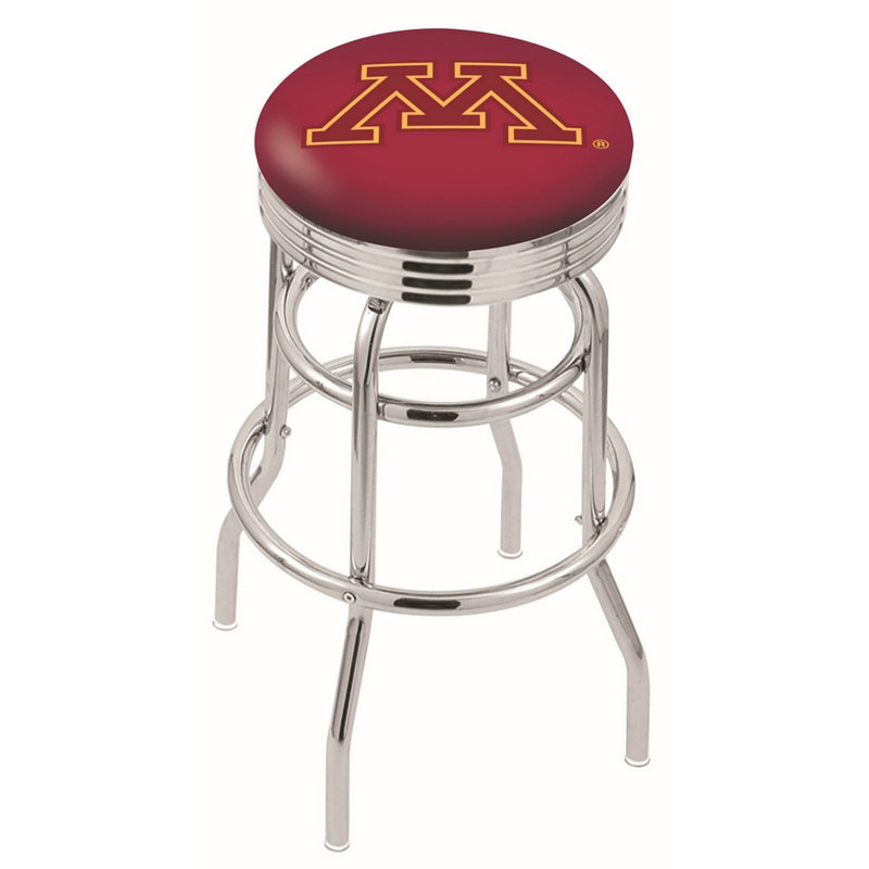 NCAA Bar & Counter Stool, Minnesota Golden Gophers, Counter Stool (25" Seat Height)