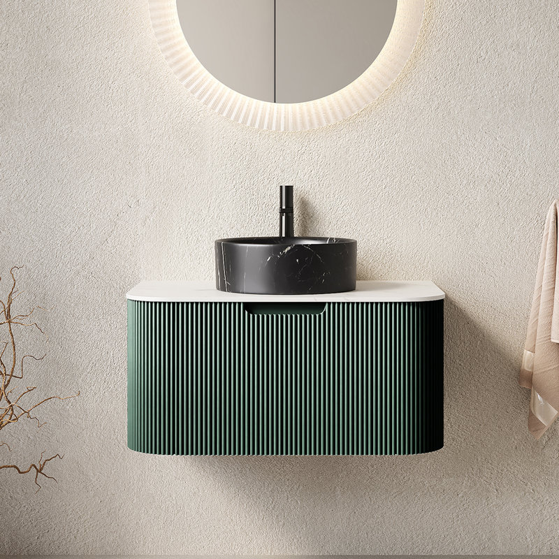 Meuble-lavabo moderne (avec meuble-lavabo et lavabo) avec rangement